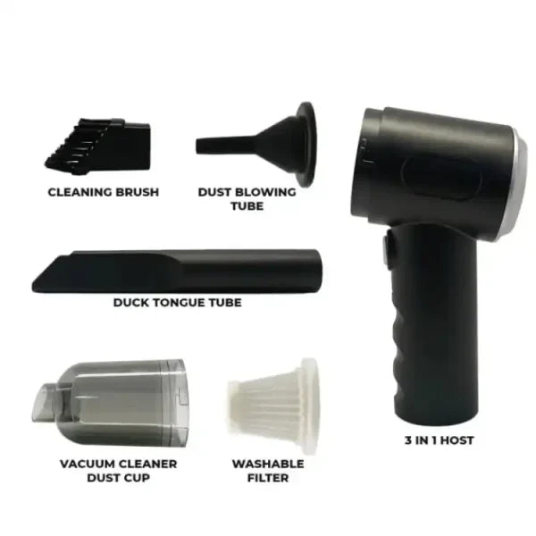 3-in-1 Wireless Vacuum Cleaner | Strong Suction, Blower & Air Pump