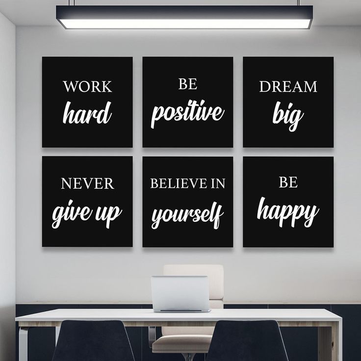 6 Motivational Wall Frames – Sticky Tiles