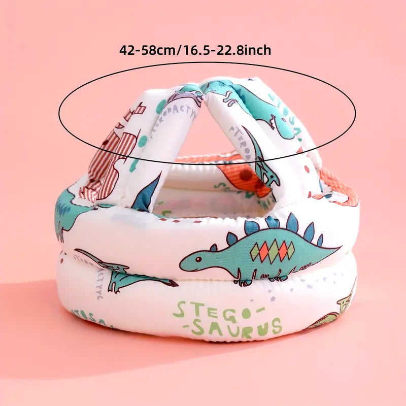 Children's bean bag with dinosaur pattern on a pink background