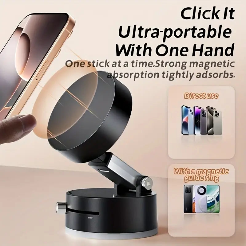 Strong Magnetic 360° Phone Mount – Multi-Purpose Car & Desk Holder