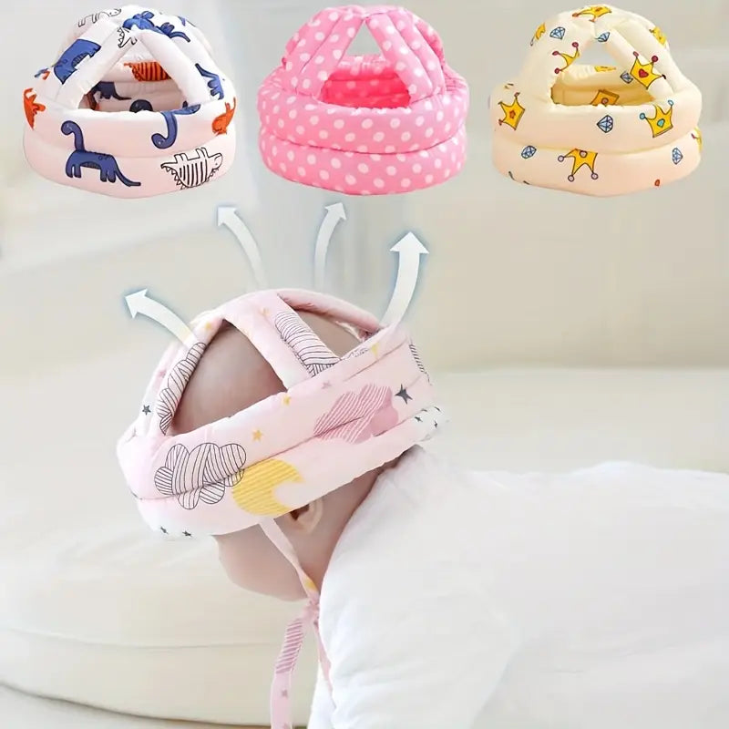 Child Head Protection Cap – Adjustable Safety Helmet for Toddlers (Random color)