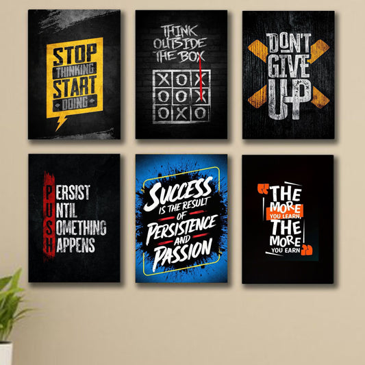 6 Motivational Wall Frames – Sticky Tiles